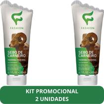 Creme Hidratante Tradicional Fashion Sebo de Carneiro Bisnaga 200ml Kit 2