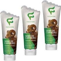 Creme Hidratante Tradicional Fashion Sebo de Carneiro Bisnaga 200ml Kit 3 Creme Hidratante Tradicional Fashion Sebo de Carneiro Bisnaga 200ml Kit 3