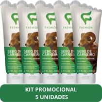 Creme Hidratante Tradicional Fashion Sebo de Carneiro Bisnaga 200ml Kit 5 Creme Hidratante Tradicional Fashion Sebo de Carneiro Bisnaga 200ml Kit 5