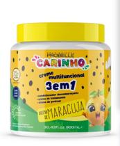 Creme Infantil Multifuncional Maracuja 72h de cachos 3 EM 1 Carinho 900ML - Probelle Creme Infantil Multifuncional Maracuja 72h de cachos 3 EM 1 Carinho 900ML - Probelle