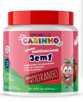 Creme Infantil Multifuncional Morango 72h de cachos 3 EM 1 Carinho 900ML - Probelle