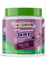 Creme Infantil Multifuncional Uva 72h de cachos 3 EM 1 Carinho 900ML - Probelle