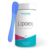 Creme Lipoex 1kg Massagem Corporal Redutor Gordura Celulite - Buona Vita