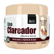 Creme Lisa Clareador Virilha E Axilas Biosoft 120G - Bio Soft