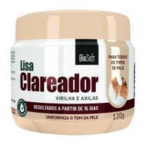 Creme Lisa Clareador Virilha E Axilas Biosoft 120G