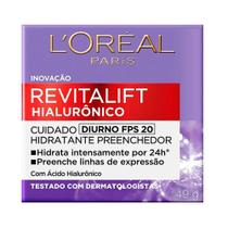 Creme Loreal Revitalift Hialurônico Diurno FPS 20 Antirrugas 49g