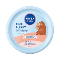 Creme macio para bebês NIVEA 200ml Hidratante facial e corporal