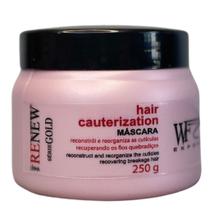 Creme Mascara Cabelos Danificado Poroso Ressecado Ponta Dupla Hidratação Reconstrução WF Renew 250g