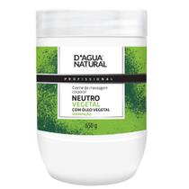 Creme Massagem Corporal D'Agua Natural Neutro Vegetal 650g - DAGUA NATURAL