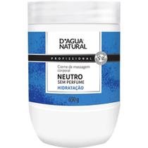 Creme massagem corporal neutro sem perfume 650g dagua natural - D'Água Natural