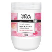 Creme Massagem D'Agua Natural Rosa Mosqueta Antiestria 650g - DAGUA NATURAL