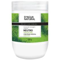 Creme Massagem Neutro Vegetal 650g Dágua Natural Vegano - D'agua natural