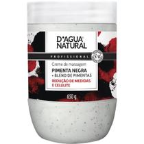 CREME MASSAGEM PIMENTA NEGRA TERMO ATIVO 650G D'agua natural