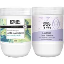 Creme Massagem SPA Lavanda + Ácido Hialuronico DAgua Natural