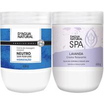 Creme Massagem SPA Lavanda E Creme Neutro 650G DAgua Natural