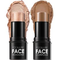 Creme mineral Contour Stick FOCALLURE, 2 unidades para maquiagem facial Creme mineral Contour Stick FOCALLURE, 2 unidades para maquiagem facial
