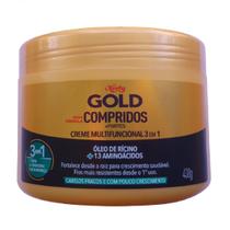 Creme Multifuncional 3 em 1 Niely Gold Compridos + Fortes + 13 Aminoácidos 430g