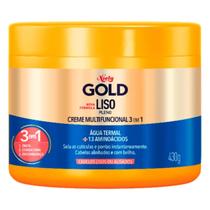 Creme Multifuncional 3 em 1 Niely Gold Liso Pleno Água Termal + 13 Aminoácidos 430g