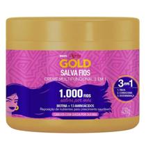 Creme Multifuncional 3 em 1 Niely Gold Salva Fios Biotina + 13 Aminoácidos 430g