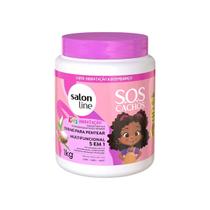 Creme Multifuncional 5 Em 1 Salon Line Kids SOS Cachos 1kg