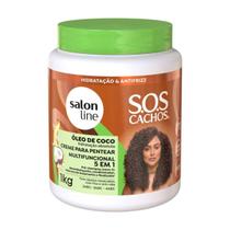 Creme Multifuncional Salon Line Cachos Óleo De Coco 1Kg Creme Multifuncional Salon Line Cachos Óleo De Coco 1Kg