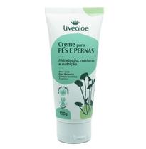 Creme Natural Para Os Pés E Pernas 100g Livealoe