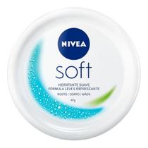 Creme Nivea Soft 97g Rosto Mãos e Corpo