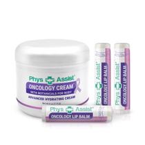 Creme oncológico PhysAssist 120 ml mais 3 pacotes de protetor labial