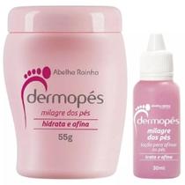 Creme para Afinar os Pés Ressecados e Rachados Dermopés 55 g + Loção Demopes Milagre para o Pés Creme para Afinar os Pés Ressecados e Rachados Dermopés 55 g + Loção Demopes Milagre para o Pés