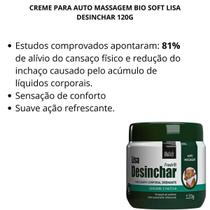 Creme Para Auto Massagem Bio Soft Lisa Desinchar 120G