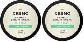 Creme para Barba e Bigode Cremo Wild Mint 113g Pacote com 2