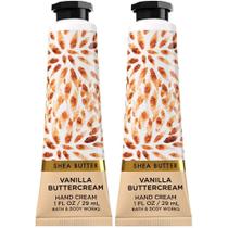 Creme para mãos Bath & Body Works Vanilla Buttercream, pacote com 2 unidades