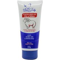 Creme para Mãos e Pés Com Sebo De Carneiro San Jully 200g Creme para Mãos e Pés Com Sebo De Carneiro San Jully 200g