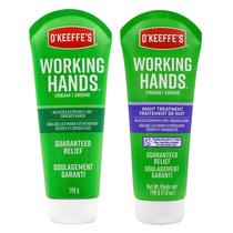 Creme para mãos O'Keeffe's Working Hands, tubo de 200 mL e creme noturno Creme para mãos O'Keeffe's Working Hands, tubo de 200 mL e creme noturno
