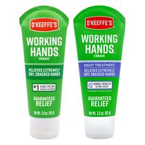 Creme para mãos O'Keeffe's Working Hands, tubo de 90 mL e tratamento noturno