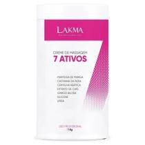 Creme Para Massagem 7 Ativos Lakma Profissional 1kg