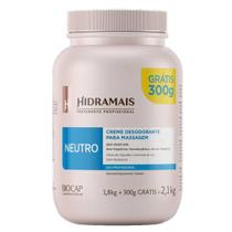 Creme para Massagem Neutro Hidratação e Deslizagem 2,1Kg - Hidramais Creme para Massagem Neutro Hidratação e Deslizagem 2,1Kg - Hidramais