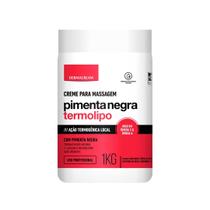 Creme para Mensagem Pimenta Negra Termolipo 1Kg - Dermacream