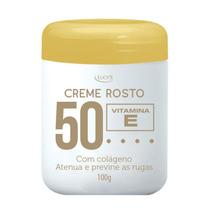 Creme para o Rosto 50 com Colágeno. Prevenção de Rugas - Antirrugas Antissinais 100g.