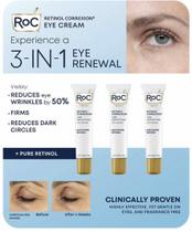 Creme para os olhos RoC Line Smoothing Retinol, kit com 3 unidades de 18 ml Creme para os olhos RoC Line Smoothing Retinol, kit com 3 unidades de 18 ml