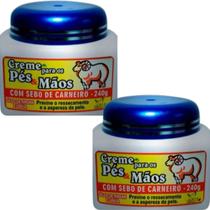 Creme para os Pés e Mãos San Jully Com Sebo de Carneiro Pote 240g Kit 2 Unidades Creme para os Pés e Mãos San Jully Com Sebo de Carneiro Pote 240g Kit 2 Unidades
