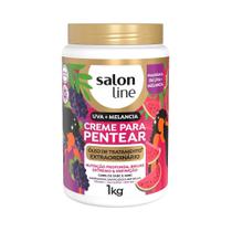 Creme Para Pentear 1kg Cachos Kids Uva E Melancia Salon Line Creme Para Pentear 1kg Cachos Kids Uva E Melancia Salon Line