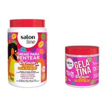 Creme Para Pentear e Gelatina - Cachos Ostentação Salon Line Creme Para Pentear e Gelatina - Cachos Ostentação Salon Line