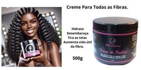 Creme para pentear e hidratar cabelos orgânicos, fibras e