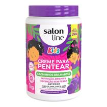 Creme para pentear kids cachinhos brilhantes uva salon line 1kg