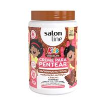 Creme Para Pentear Kids Cachinhos Chocolate Salon Line 1kg