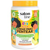 Creme para Pentear Kids Cachinhos Poderosos Melão Salon Line 1KG Creme para Pentear Kids Cachinhos Poderosos Melão Salon Line 1KG