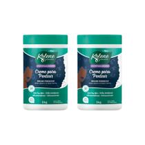 Creme Para Pentear Kolene 1kg Brilho Poderoso - Kit C/ 2un