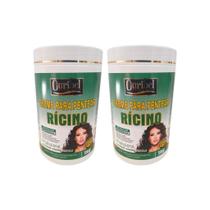 Creme Para Pentear Ouribel 1Kg Oleo De Ricino - Kit Com 2Un