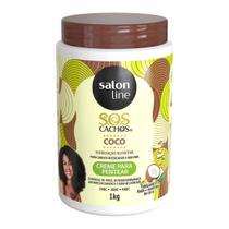 Creme Para Pentear S.o.s Cachos Coco 1kg - Salon Line